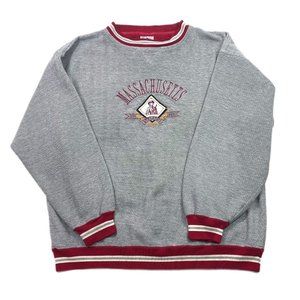 Vintage University of Massachusetts Minutemen UMASS Crewneck Sweatshirt XL 90s